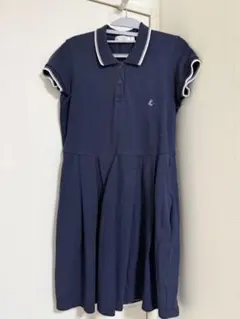 PETIT BATEAU ネイビー 半袖ワンピース S