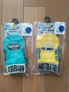 【新品未開封】 ベビー靴下 9-15cm はやぶさ ドクターイエロー 新幹線