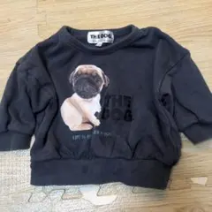 バースデイ THE DOG 犬プリント トレーナー 80