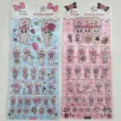 韓国限定 エスターバニー ５サイズステッカー ぷっくりシール 立体シール