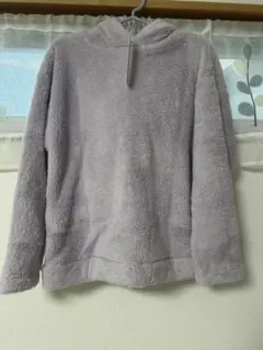 GU フリースジャケット M ライトパープル
