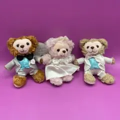 ダッフィーとフレンズ ぬいぐるみ 3体セット　少し汚れあり