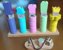 つみきの王国　WOODY PUDDY ウッディブッテイ　リングテン　知育玩具のサムネイル