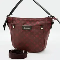 【美品】russet ロゴグラム ハンドバッグ 2way ショルダーバッグ