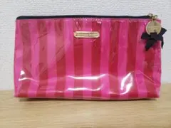 VICTORIA'S SECRET ポーチ ピンク ストライプ - メルカリ
