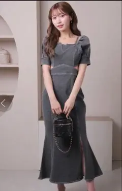 リップサービス2wayショルダーデニムマーメイドワンピース　スナイデル