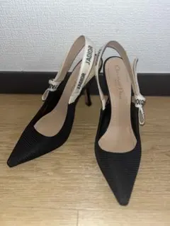 J'ADIOR ブラック ポインテッドトゥ ハイヒール