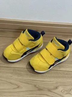 【15.5cm】 アシックス スクスク イエロー ミドルカット