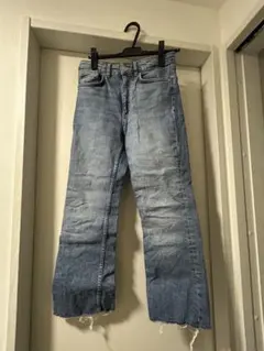 ZARA ブーツカットデニム 38 ライトブルー