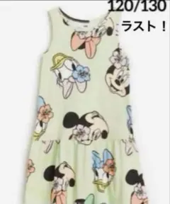 ☆新品☆H&M ディズニー　ミニーマウス♡デイジーワンピース　120/130③