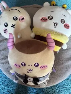 可愛いちいかわのぬいぐるみ 3体セット