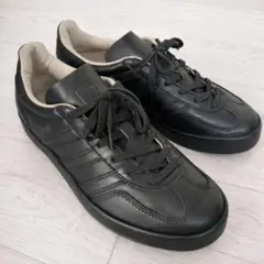未使用級☆25㎝ adidas GAZELLE INDOOR LUX 本革 黒