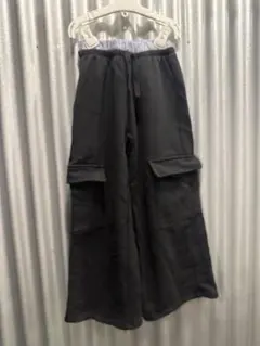 ZARA kidsザラキッズ ワイドパンツ サイズ9 cm134黒カーゴパンツ