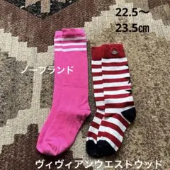 ヴィヴィアンウエストウッド ソックス&ノーブランドハイソックス　セット