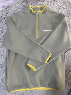 miki HOUSE フリースジャケット グレー/イエロー