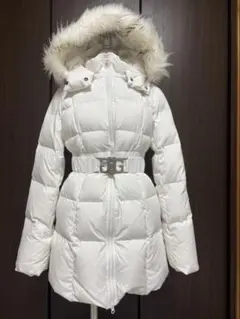 GYDA フード付きホワイトダウンジャケット