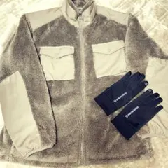 ◆GUフリースジャケット ◆アウトドア手袋 　XL　セット売り　(オマケ有り)