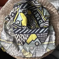 mont-bell アウトドアハット 幾何学模様　モンベル　アフリカ布　S