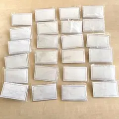 シンプル名札 24枚セット　クリップ安全ピン付き　イベント