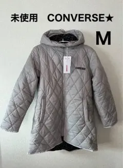 CONVERSE キルティングダウンジャケット M グレー