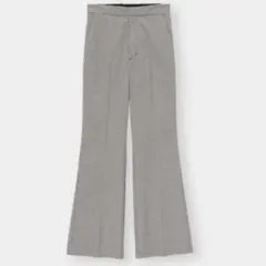 新品未使用 GU チェック柄 フレアパンツ S バックゴム 希少 秋