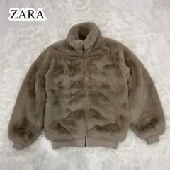 美品 ZARA ザラ ファージャケット ファーブルゾン ボア