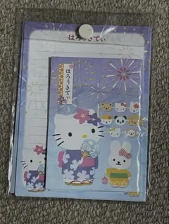 ハローキティ　ミニレターセット　平成レトロ　1976.2001記載