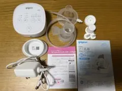 おまけ付き‼️ピジョン 母乳アシスト さく乳器 電動 未使用シリコン弁2つ付き
