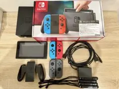 【液晶無傷】Switch初期型 追加Joy-Conセット(修理明細付)箱あり