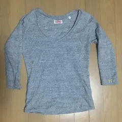 HR MARKET 七分袖 Tシャツ グレー 1サイズ　Vネック
