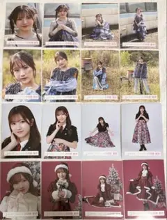 櫻坂46 小田倉麗奈 生写真16種コンプ 木枯らし 12th BACKS サンタ