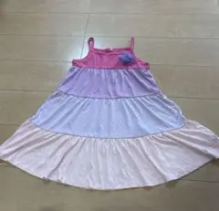 ノースリーブ ワンピース ティアードデザイン130