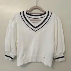 MILK 半袖ニット ホワイトのサムネイル