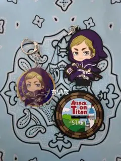 進撃の巨人　きゃらほっぴん！　アクキー　3wayラバースタンド　エルヴィン