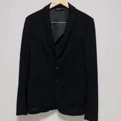 ZARA MANザラマン テーラードジャケット ハニカム織り 2B ブラック M