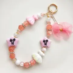 【No.220】ハンドメイド　ビーズストラップ
