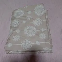 敷き布団カバー 105x215cm ベージュ レース柄のサムネイル