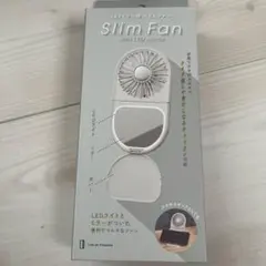 ライフオンプロダクツ LEDミラー付スリムファン