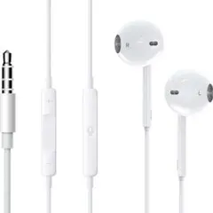 有線イヤホン イヤホン 3.5mmジャック マイク付き ノイズキャンセリング
