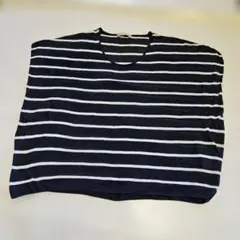 GLOBAL WORK ボーダー ノースリーブ ニット M