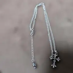 ステンレス　クロスネックレス