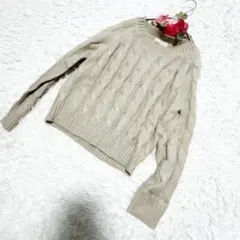 オ*h様 イーハイフンワールドギャラリー(F)長袖 ニット セーター ケーブル編