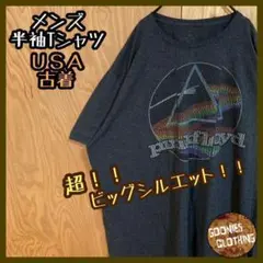 ビッグサイズ！ 3XL グレー メンズ Tシャツ USA古着 90s 半袖 灰色