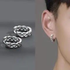 メンズ　レディース　フープピアス　ケルトデザイン♪