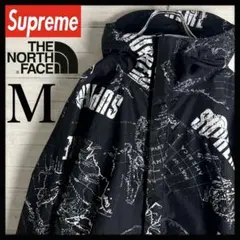 【超希少デザイン】 シュプリーム ノースフェイス 地図柄 フードロゴ ジャケット