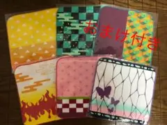 和柄　ミニタオル　6枚セット＋おまけタオル1枚付き　鬼滅の刃