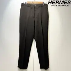 近年HERMES エルメス コットンスラックス ネイビー 40 メンズ イタリア 