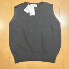 新品タグ付きN.黒色ベストサイズＭ肩幅36身幅45着丈51cmくらい
