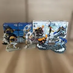 戦光絶景　ワンピース　フィギュア　ロー　黒ひげ　ルフィ　ルッチ　4体セット