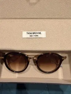 THOM BROWNE ラウンドサングラス ブラウンのサムネイル